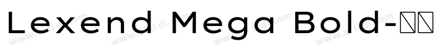 Lexend Mega Bold字体转换